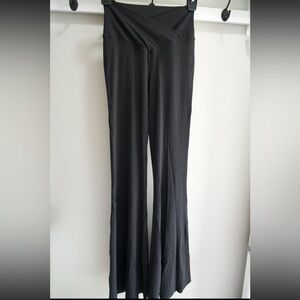 Aerie Black Ribbed High-Waisted Leggings